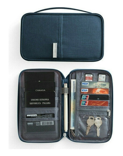 Portapasaporte Organizador Documentos Porta Pasaporte Viaje
