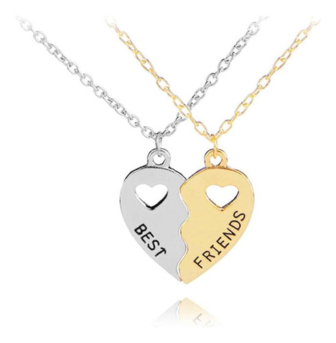 Collar Sivite Best Friends, 2 Piezas, Collar Con Colgante De