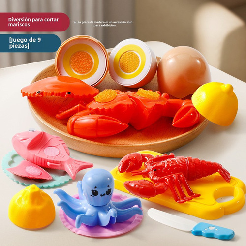 .. Juguetes De Cocina 9 Piezas Mariscos Chop Chop