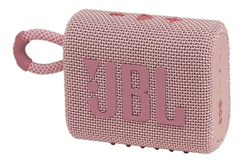 Imagen 1 de 2 de Parlante JBL Go 3 portátil con bluetooth waterproof pink 