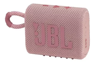 Parlante JBL Go 3 portátil con bluetooth waterproof pink