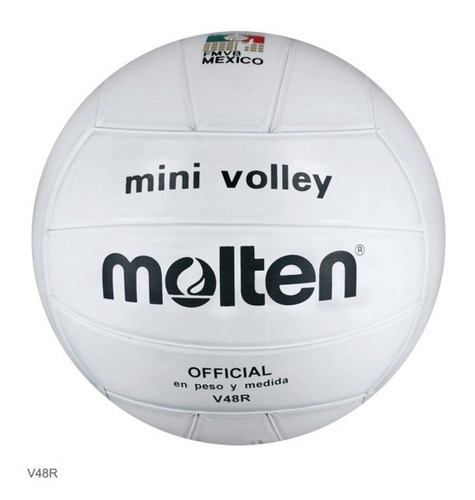 Balon Volleyball Molten V48r Hule Blanco N°4 + Envio Full