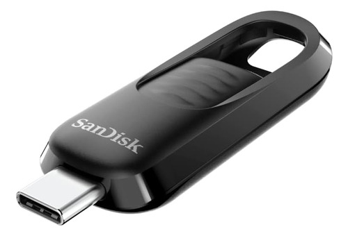 Pendrive Sandisk Ultra Slider 256gb Usb-c 400mb/s 3.2 Gen 1 Negro Retráctil