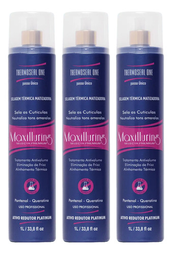 Kit 3 Selagem Térmica Thermoseal One Matizadora 1 Litro