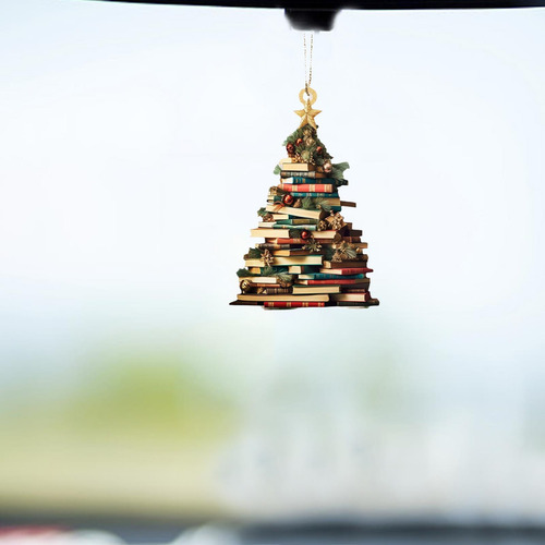 6 Adorno Colgante Navideño Genérico Para Espejo Libro