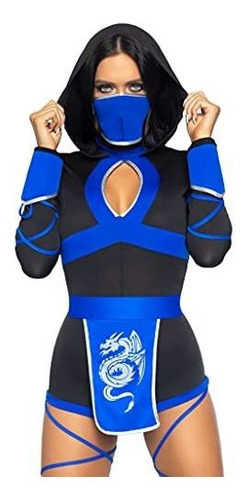 Disfraz Talla Small Para Mujer De Dragón Ninja Color