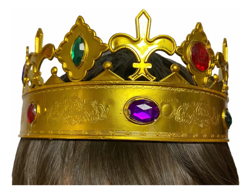 Corona Rey Reina Príncipe Cumpleaños Disfraz Cotillón