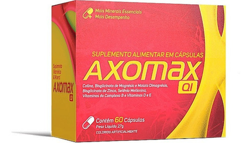 Complemento alimenticio en cápsulas Axomax Qi 60 cápsulas Flavourless Flavor