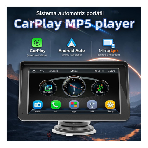 Autoestereos Para Carro De 7 Pulgada,autoestereo Portátil