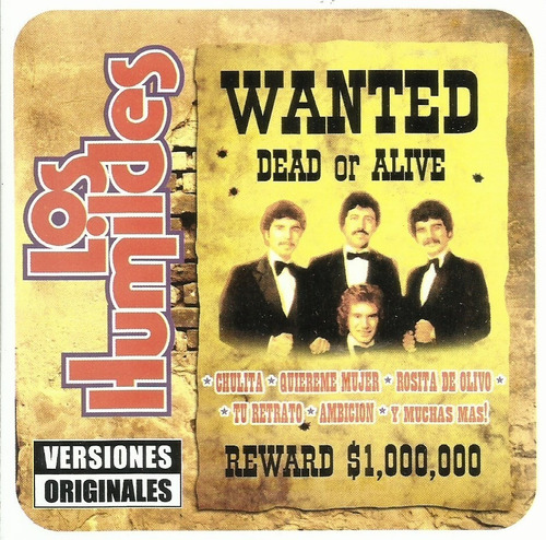 - Los Humildes Wanted Dead Or Alive- Cd Producido Por Im