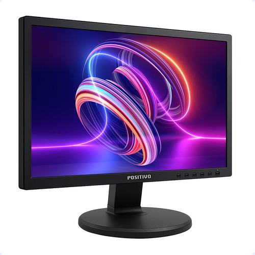 Monitor Positivo 18,5 Polegadas Ajustável Giratória Led Vga Preto