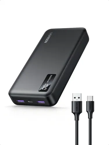 Banco de potência Ugreen 20000mAh, 22,5 W, com carregamento rápid...