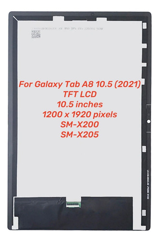 P0m T Tela Lcd Para Samsung Galaxy Tab A8 10.5 2021 X200
