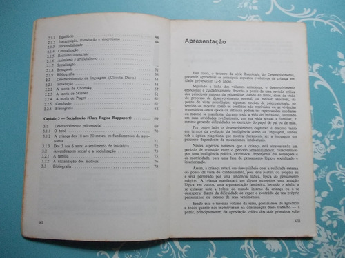 A Idade Pré-escolar. Psicologia Do Desenvolvimento. Clara. Wagner. Cláudia Davis (Usado)