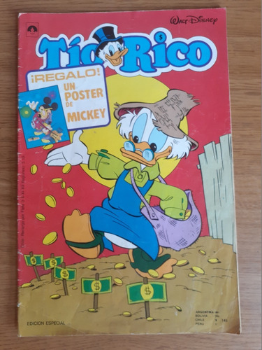 Cómic Tío Rico Número 160 Editora Pincel Tucumán Cochrane 1988 ( Sin Revista Disney Mundo De Regalo )