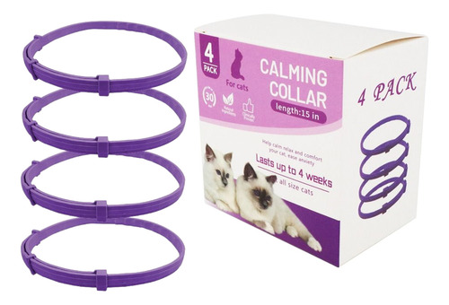Collar Calmante Para Mascotas, Ajustable Para Perros Y Gatos