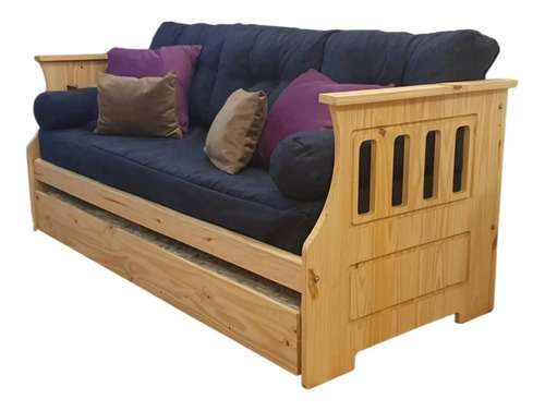 Diván Sillón Cama + Carro + 2 Colchones + Funda Y Almohadone