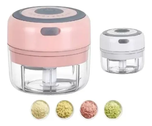 Mini Picador De Pulso Recargable Picatodo Portátil Verduras