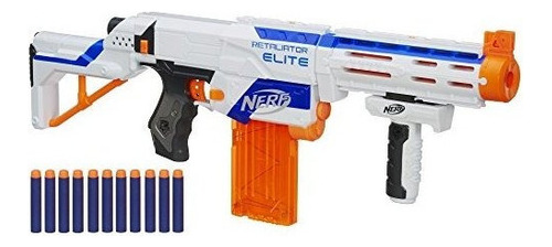 Nerf N-strike Elite Retaliator Dart Blaster, Stock, Grip, Ba