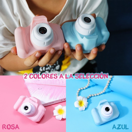 Cámara Para Niños Con Tarjetas Tf 32gb . Azul