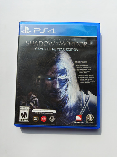 Middle-earth Shadow Of Mordor Playstation 4 Ps4 (Usado)