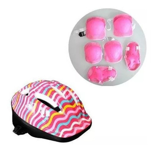 Proteccion Para Deportes Niña Casco Rodilleras Coderas