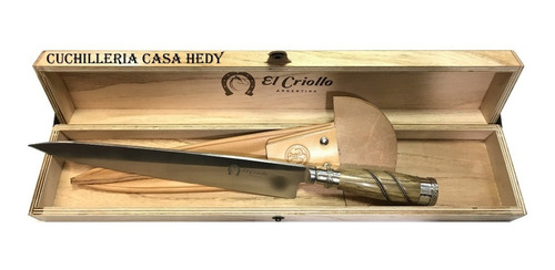Caja De Madera Para Cuchillos De 15/20cm El Criollo Regalo