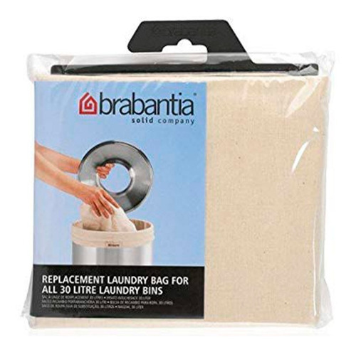 Bolsa De Algodón Repuesto Para Bote De Ropa 30l Brabantia