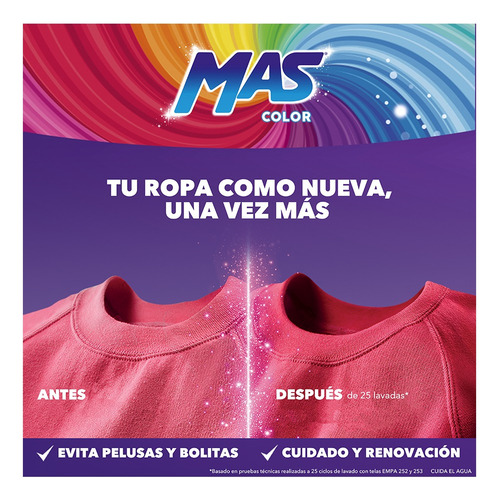Detergente Líquido Mas Color 4.65lt