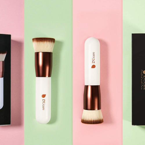 Ducare Flat Top Kabuki Foundation Brush, Synthetic Profes...