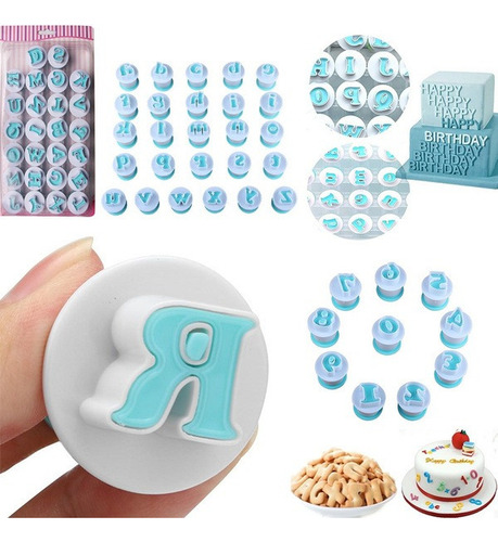 Molde De Galletas Pastel Para Fondant Con Números Del Alfabe