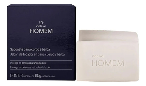Natura Homem Jabón De Tocador En Barra Cuerpo Y Barba