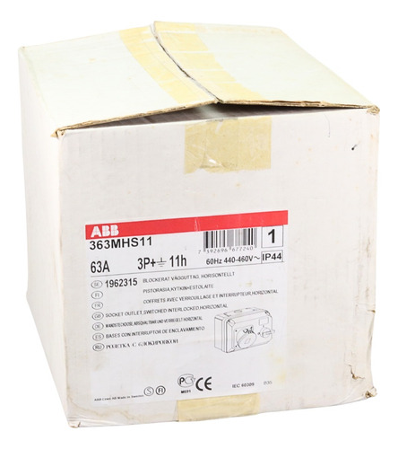 Base Con Interruptor De Enclavamiento 3p+ 11h 363mhs11 Abb