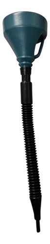 Embudo Plástico 500ml Extensión Cuello Flexible Largo Gris Con Negro