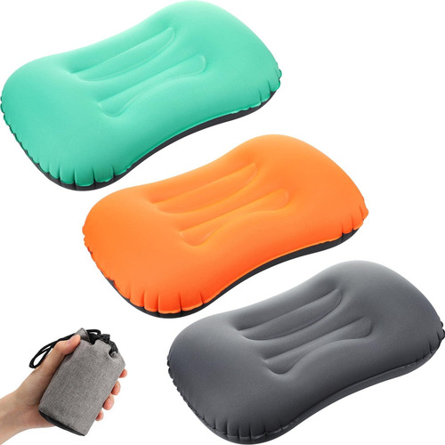 Yulejo 3 Uds Almohada Inflable De Viaje Para Acampar Almohad