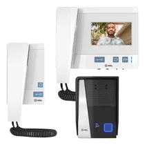 Comprar Kit Vídeo Porteiro Hdl Sense 2 Pontos Com Extensão De Áudio Cor Branco Bivolt