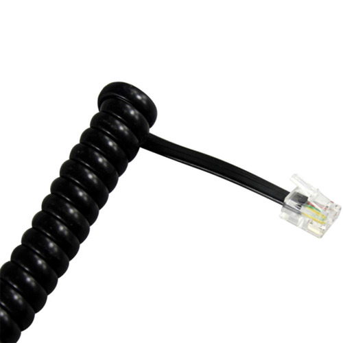 Saisn Auricular Del Teléfono Cable Modular En Espiral De Tel