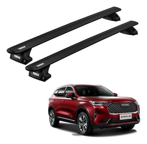 Rack De Teto Thule Wingbar Evo Gwm Haval H6 Black 2023/2024