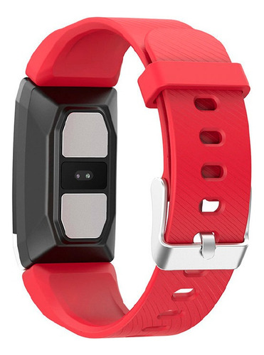 Reloj Inteligente Smartband T1 Termómetro Rojo