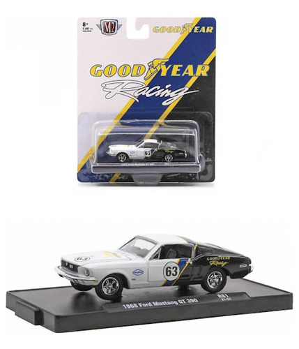 Mustang Gt 390 Auto Clasico Escala 1:64 1/64 Coleccion M2