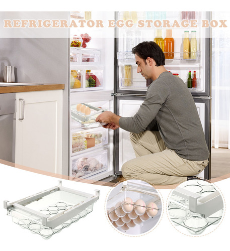 Una Caja De Nevera, Lata, Estante De Cocina, Organizador, Ar