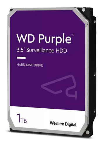 Imagen 1 de 4 de Disco duro interno Western Digital WD Purple WD10PURZ 1TB púrpura