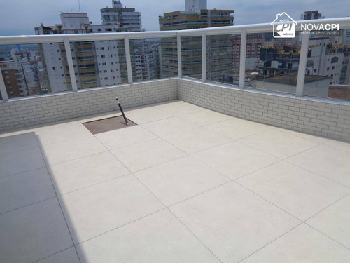 Cobertura Com 3 Dormitórios À Venda, 145 M² Por R$ 876.000,00 - Vila Guilhermina - Praia Grande/sp - Co0210