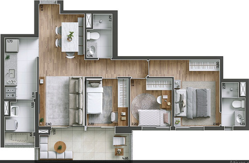Imagem 26 de 27 de Apartamento Residencial Para Venda, Vila Firmiano Pinto, São Paulo - Ap10030. - Ap10030-inc