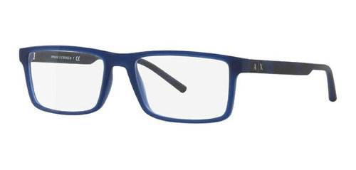 Lentes Montura Armani Exchage Ax3060 Negro Azul Mate 