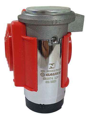 Imagem 5 de 8 de Buzina A Ar Gauss Gb1074 Compacta Eletropneumática 12v