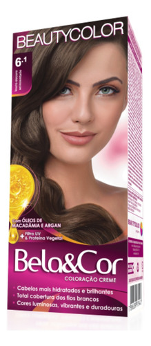 Coloração Bela E Cor 6.1 Louro Escuro Acinzentado
