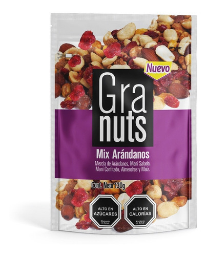 Mix Arandanos Y Frutos Secos Granuts 130g