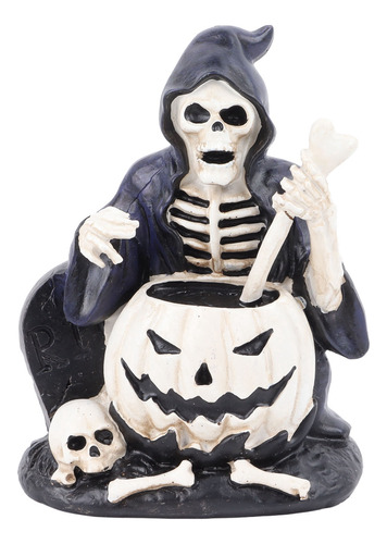 Figura De Esqueleto De Estatua De Calavera De Halloween Con