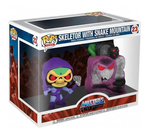 Figura de acción Skeletor With Snake Mountain de Funko POP! Town